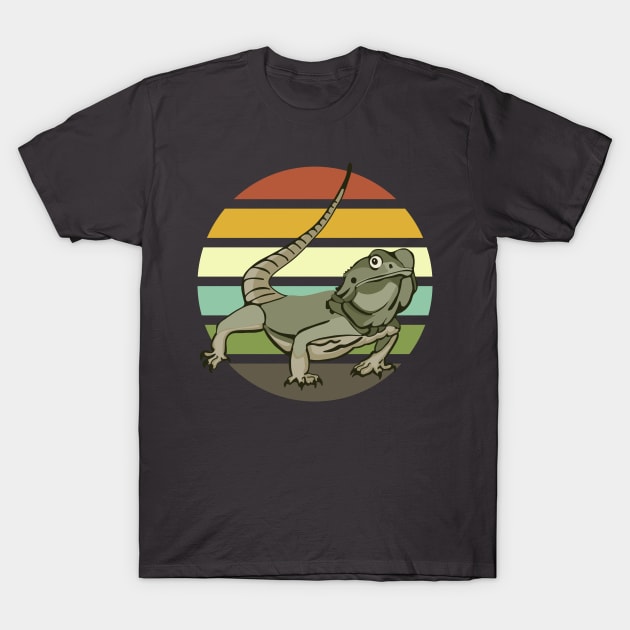 Chinese Water Dragon Portrait on Sunset T-Shirt by Slightly Unhinged